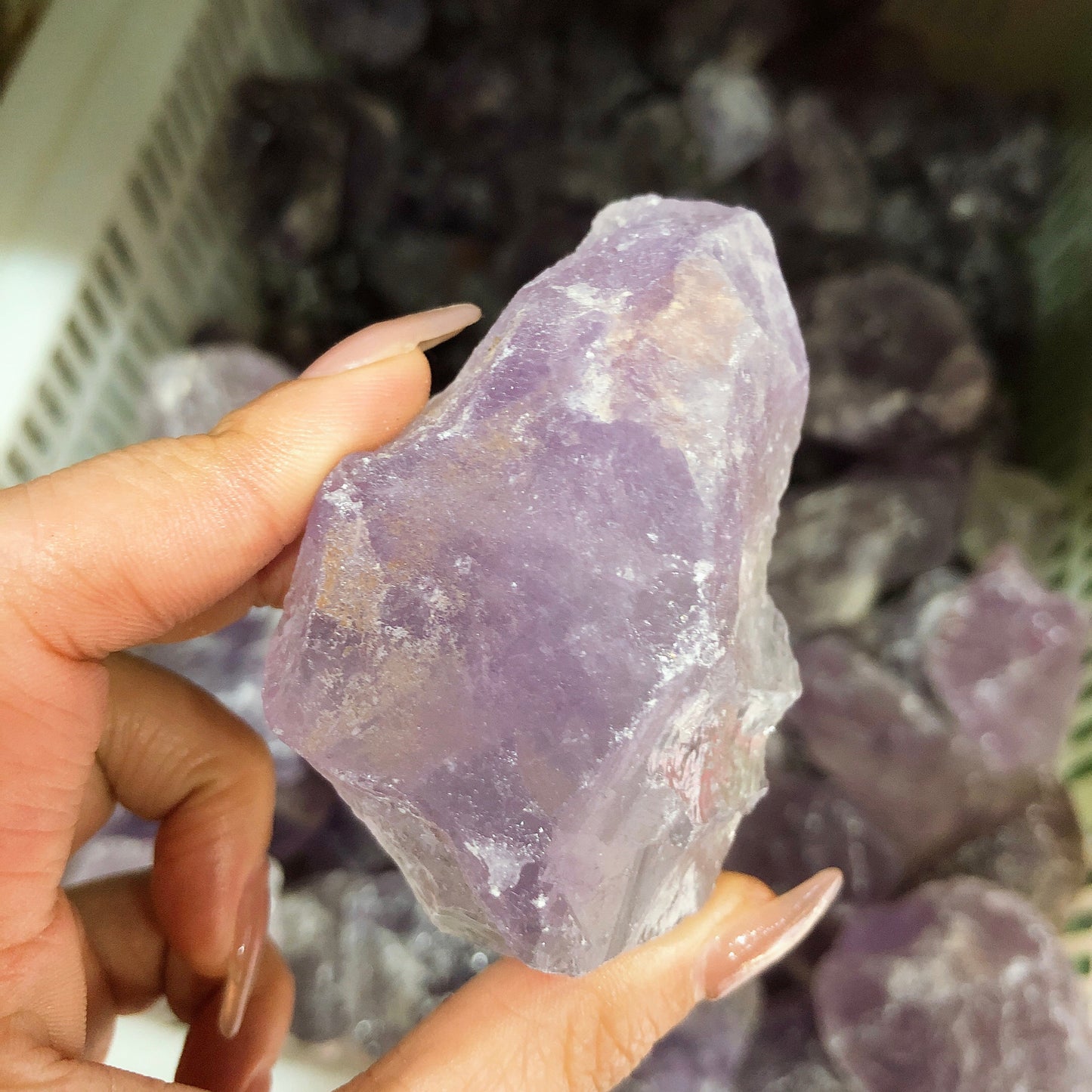 Amethyst rawstone specimen/Crystal mineral Free shipping over $200