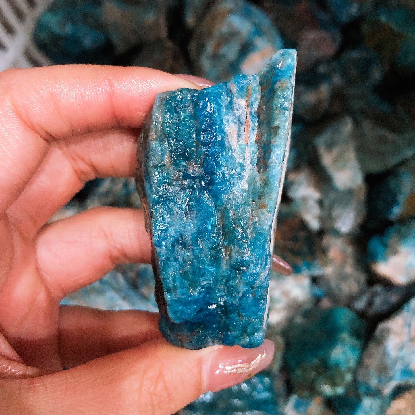 Apatite rawstone specimen/crystal healing/minerals Free shipping over $200