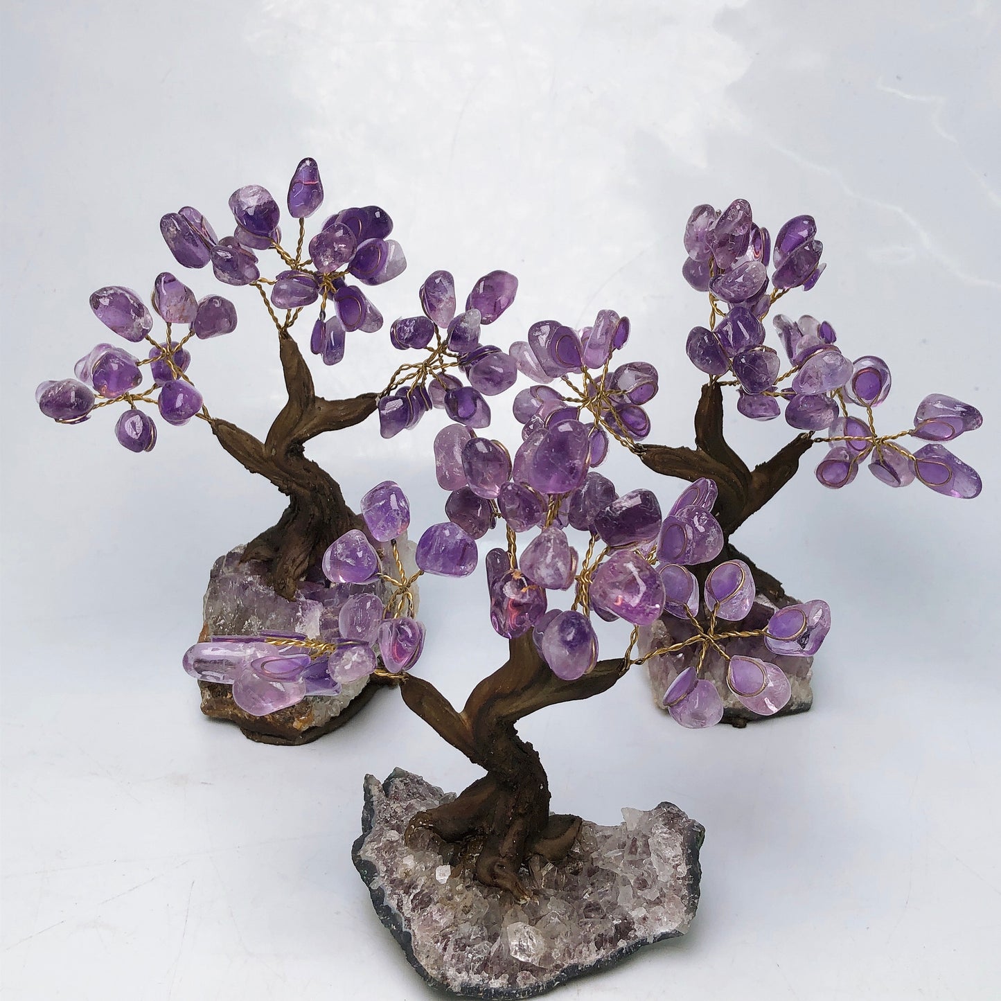 Amethyst tree/ Amethyst cluster tree/crystal healing/Decorative ornaments
