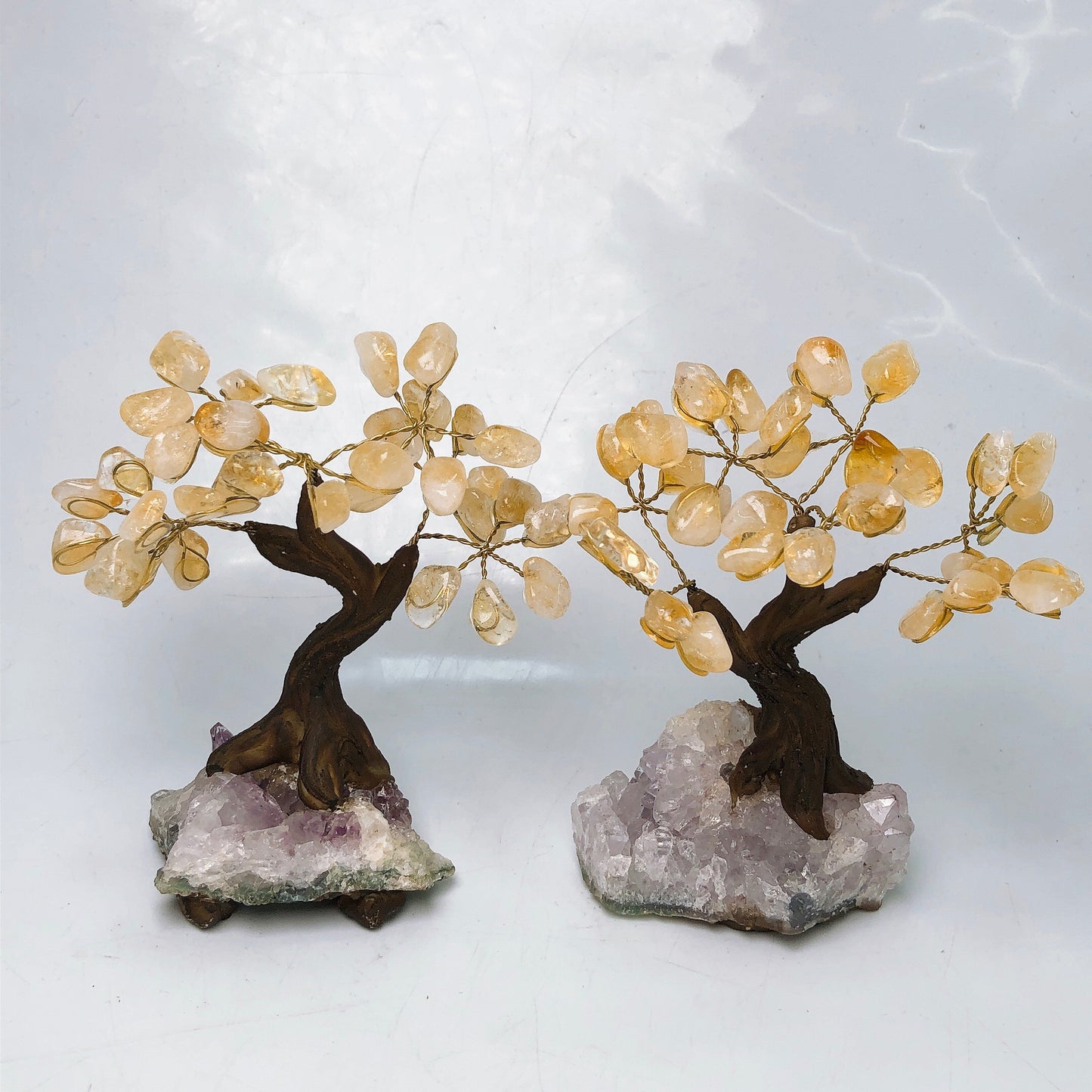 Amethyst citrine tree/crystal healing ornamentsFree shipping over $200