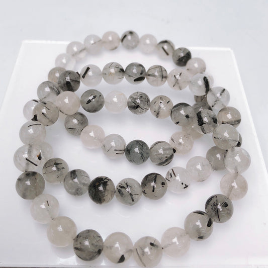 Black tourmaline bracelet/Crystal healing/gemstone Free shipping over $200