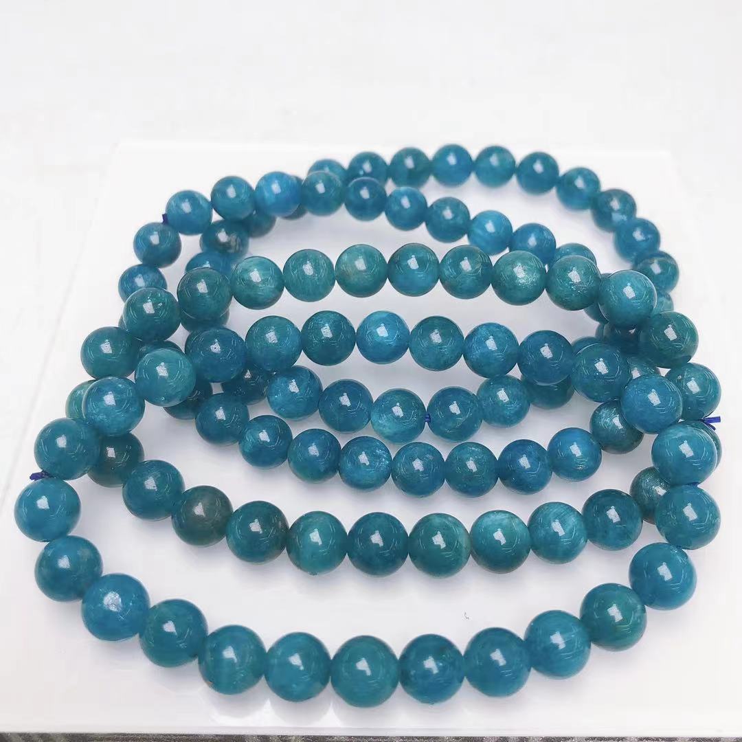 Apatite bracelet/Mineral/Crystal healing/Gemstone Free shipping over $200