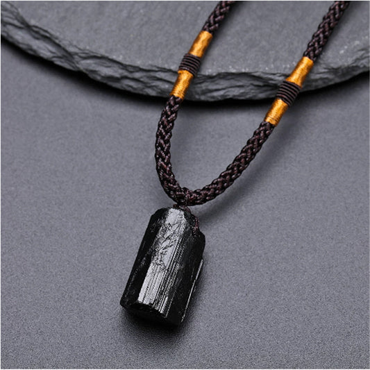 Black tourmaline pendant/Crystal healing/mineral Free shipping over $200