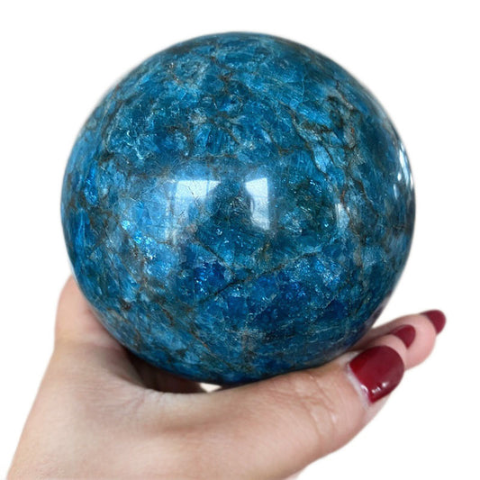 Apatite sphere/Crystal healing/mineral ball collection Free shipping over $200