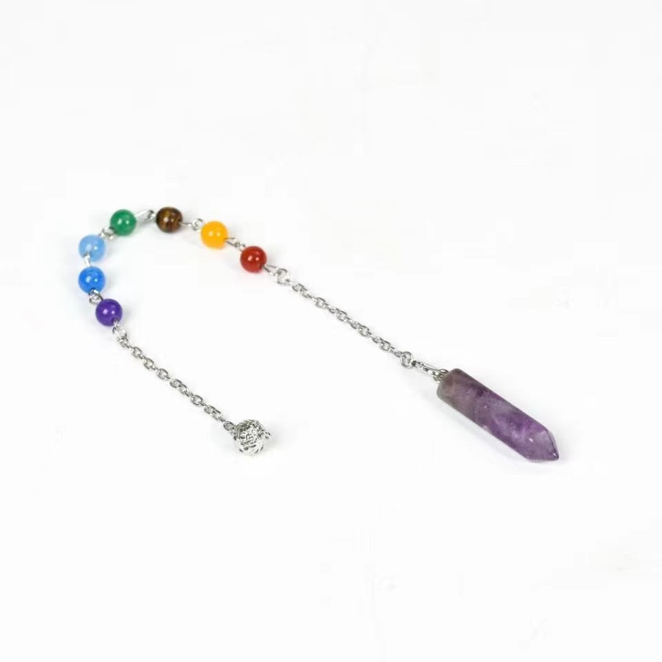 Colorful crystal pendulum pendant Free shipping over $200