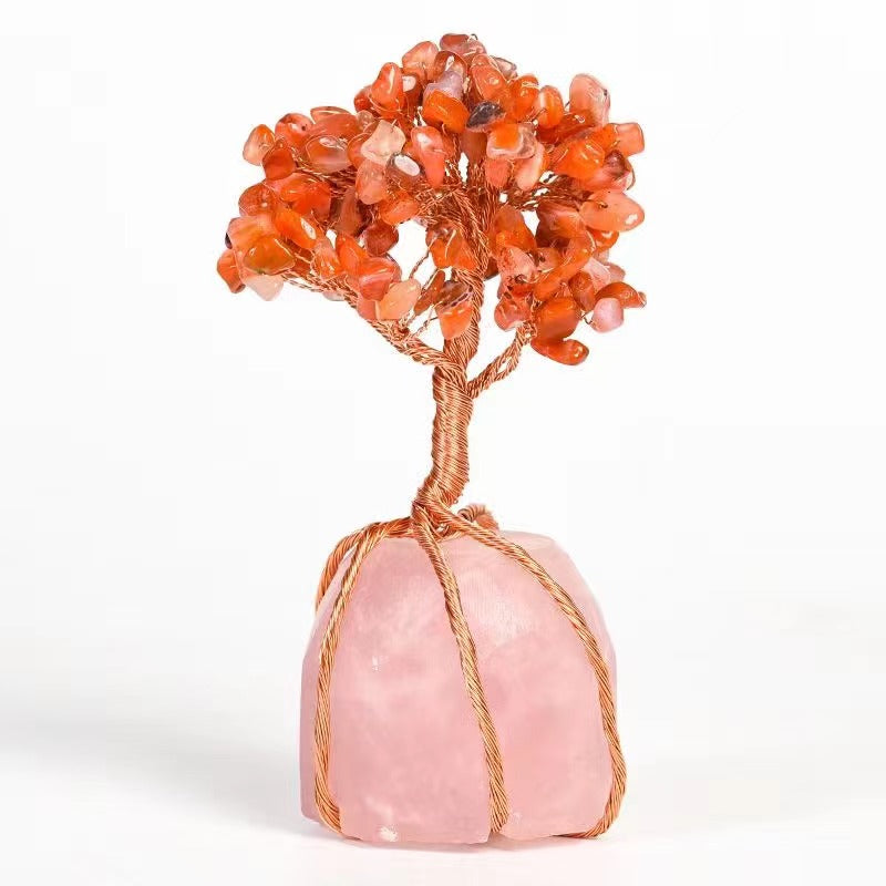 Powdered crystal seat silk crystal tree ornaments Free shipping over $200