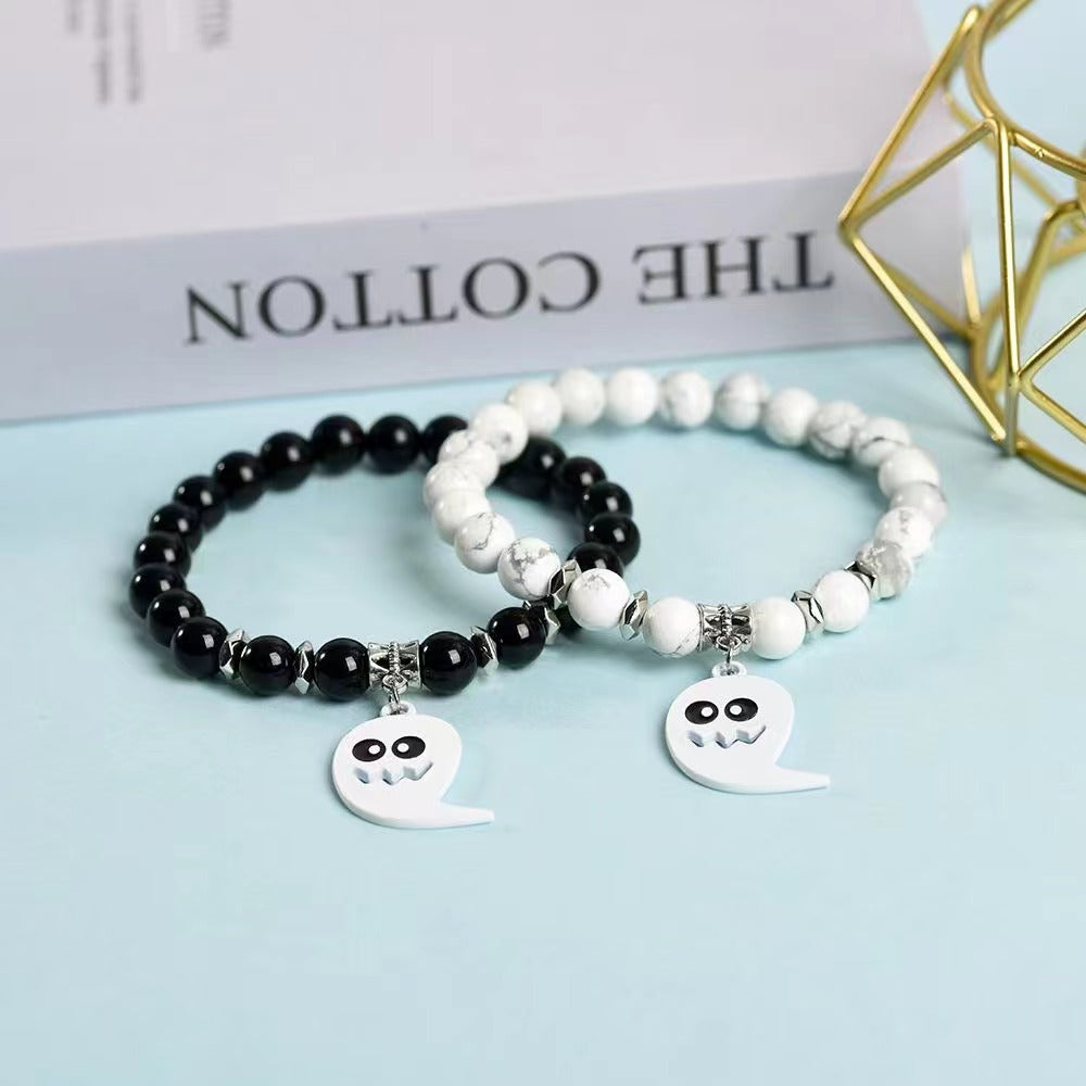 White ghost crystal bracelet Free shipping over $200