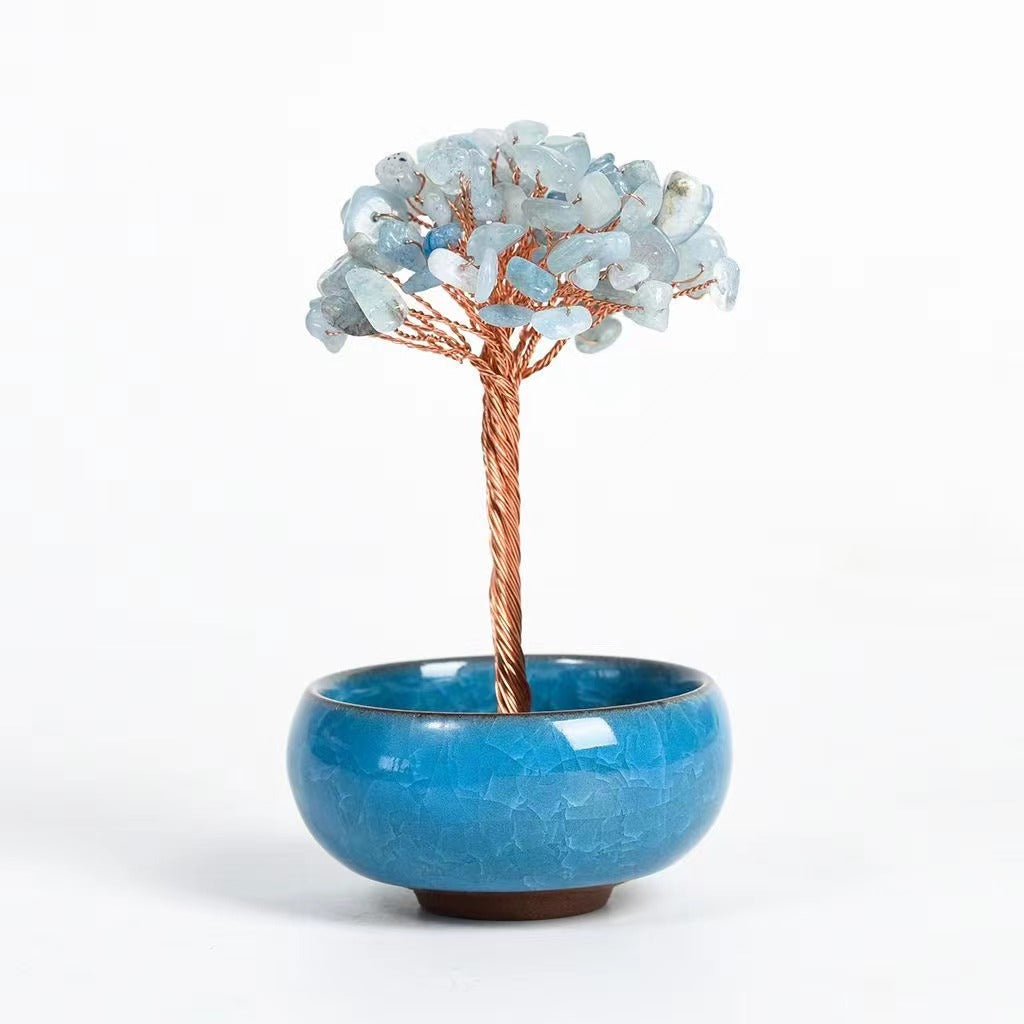 Rock crystal tree gravel ornaments Free shipping over $200