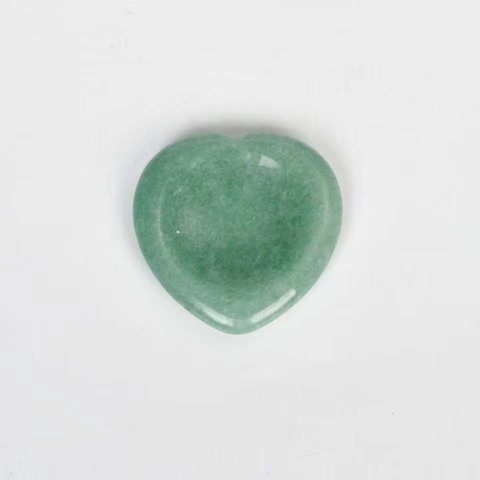 Natural jade heart-shaped thumb massage decompression stone Free shipping over $200