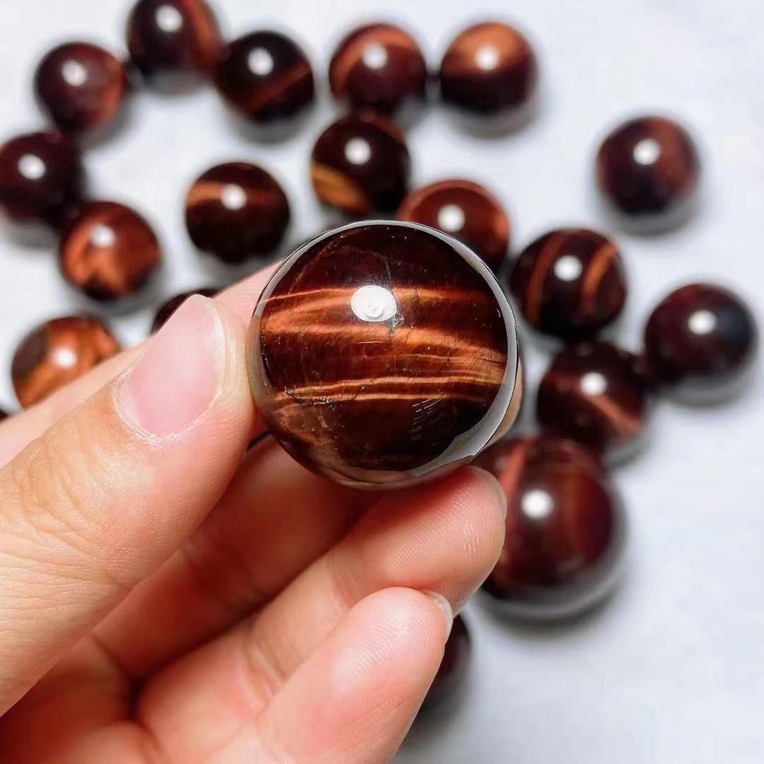 Red tiger eye spheres crystal sphere