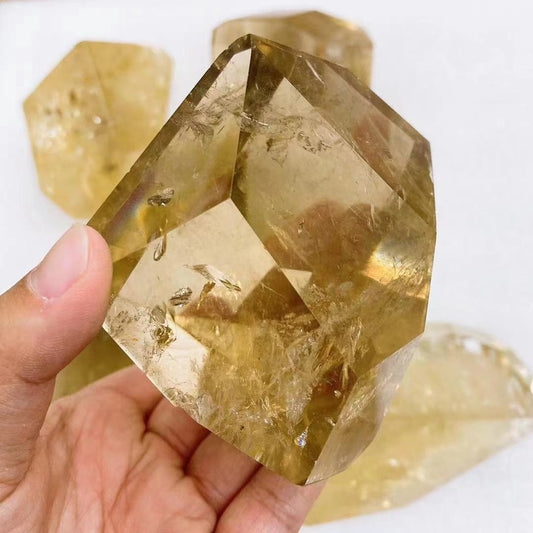 Natural smoky citrine free form crystal ornament