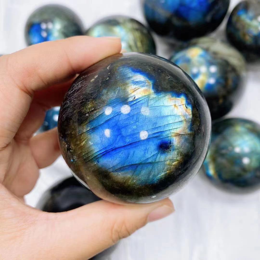 Natural labradorite sphere crystal sphere