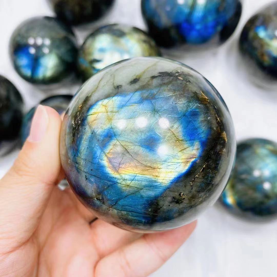 Natural labradorite sphere crystal sphere