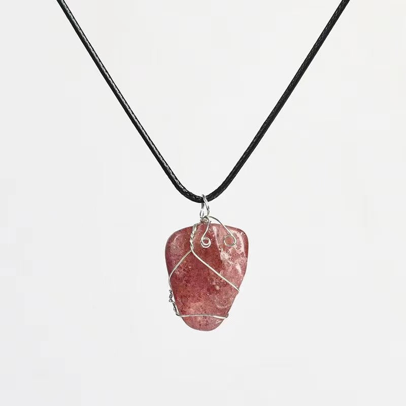 Rock crystal original stone pendant Free shipping over $200