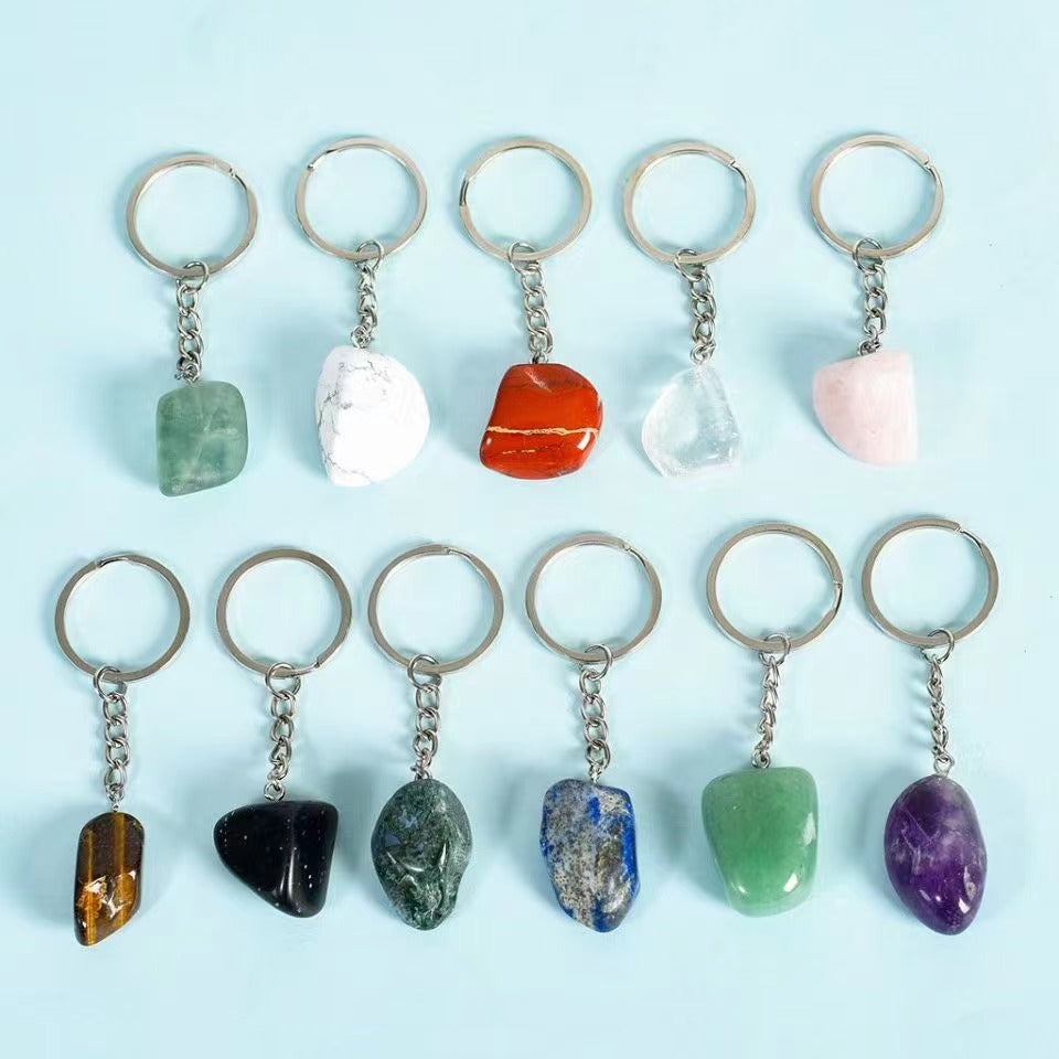 Rolling Stone Crystal Keychain Free shipping over $200