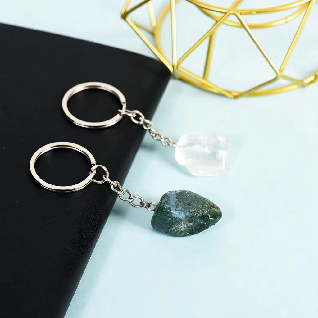 Rolling Stone Crystal Keychain Free shipping over $200