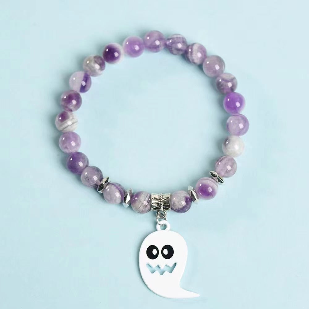 White ghost crystal bracelet Free shipping over $200