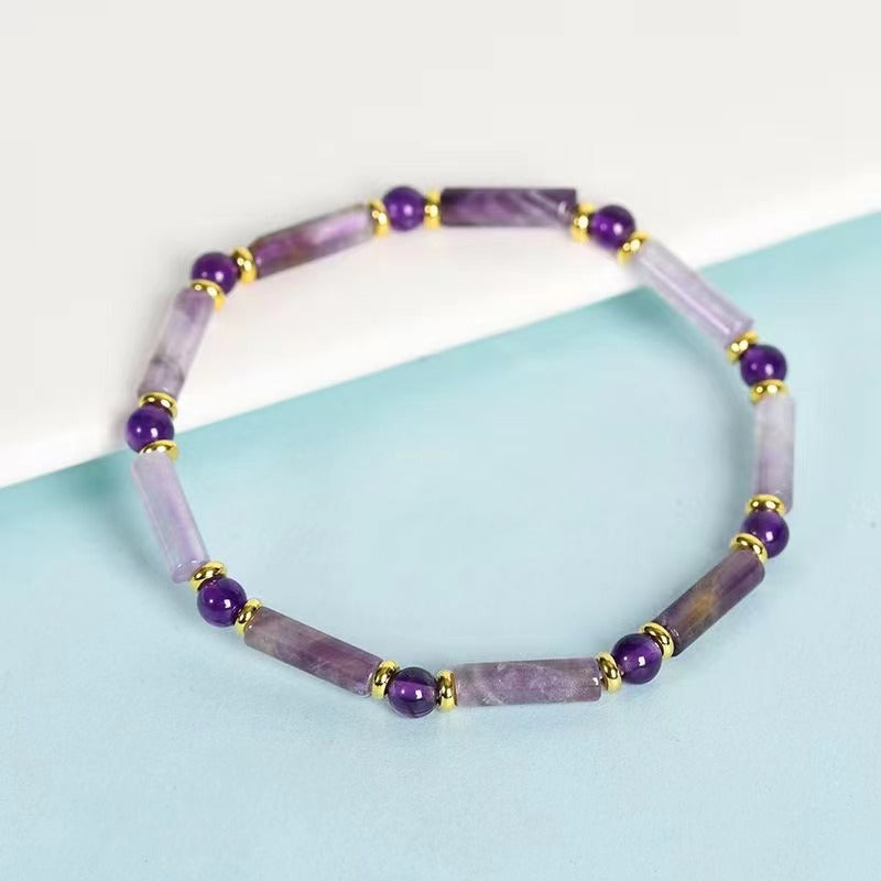 Natural square bead bracelet Free shipping over $200