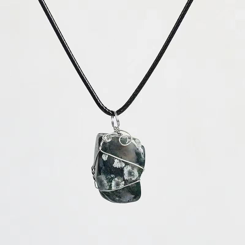 Rock crystal original stone pendant Free shipping over $200