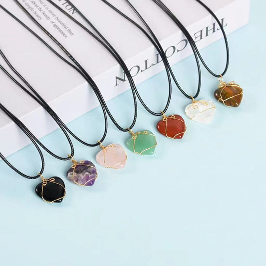 Rock crystal Mini Love Pendant Free shipping over $200