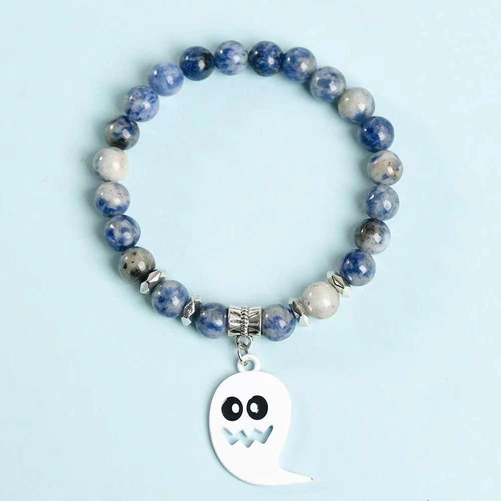 White ghost crystal bracelet Free shipping over $200