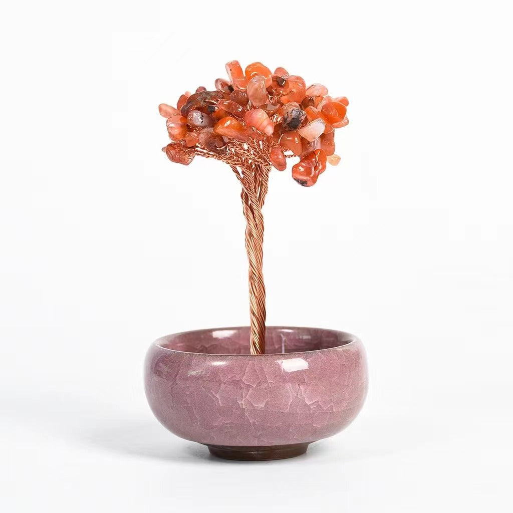 Rock crystal tree gravel ornaments Free shipping over $200