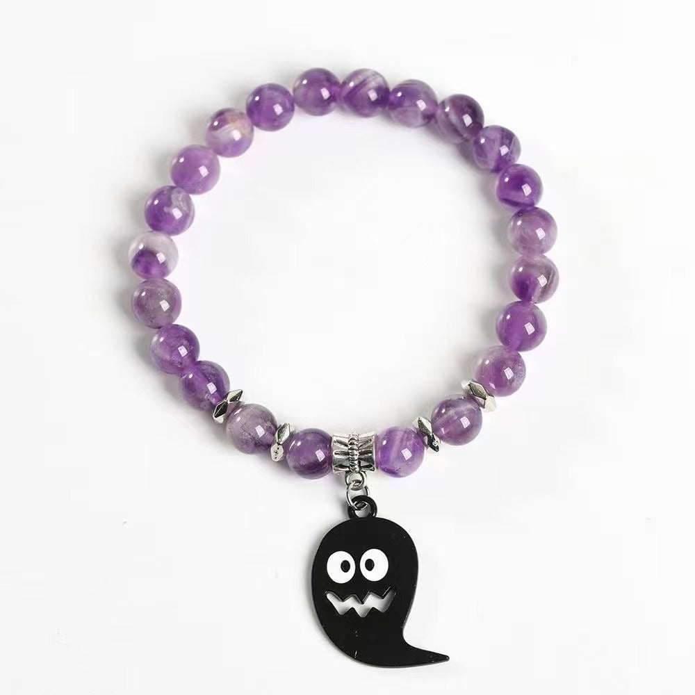 Black ghost crystal bracelet Free shipping over $200