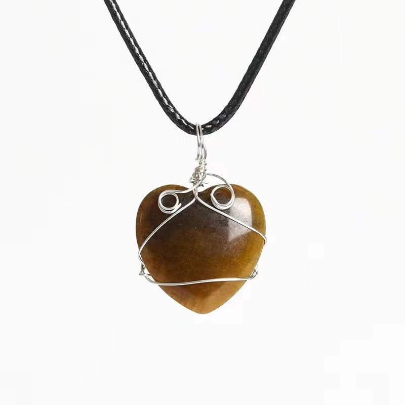 Rock crystal Mini Love Pendant Free shipping over $200