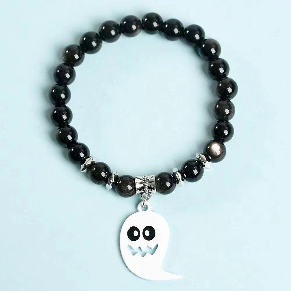 White ghost crystal bracelet Free shipping over $200