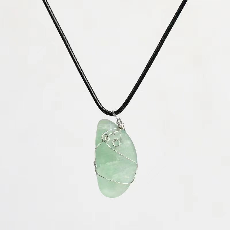 Rock crystal original stone pendant Free shipping over $200