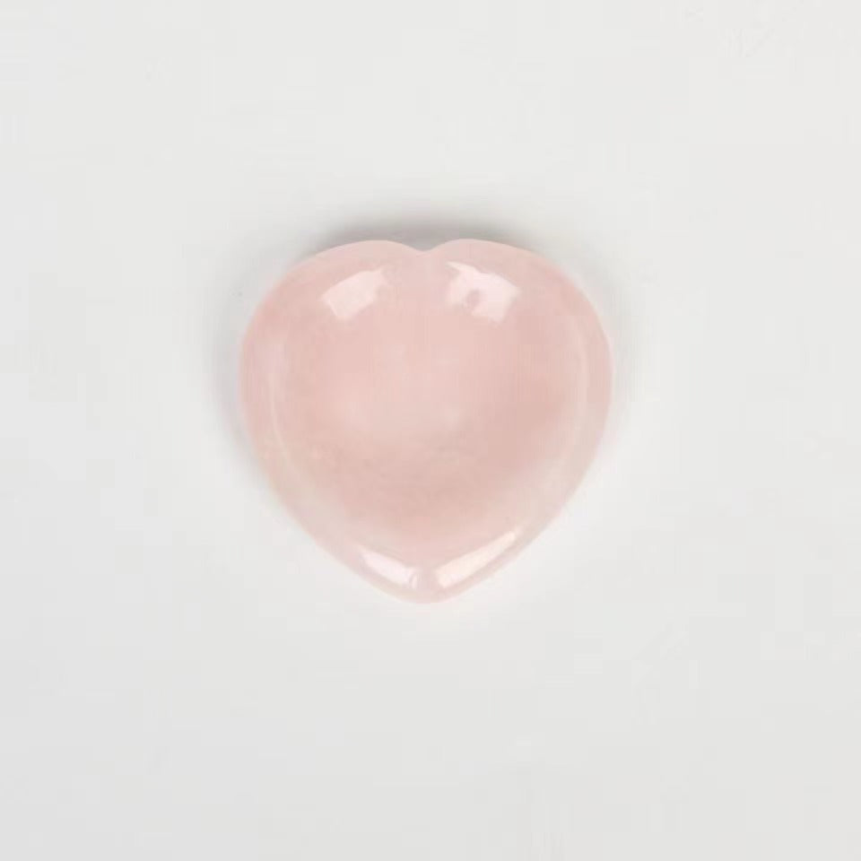 Natural jade heart-shaped thumb massage decompression stone Free shipping over $200