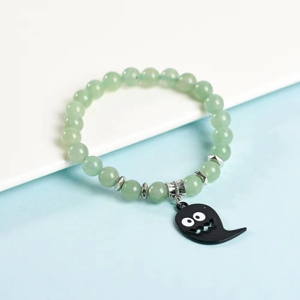 Black ghost crystal bracelet Free shipping over $200