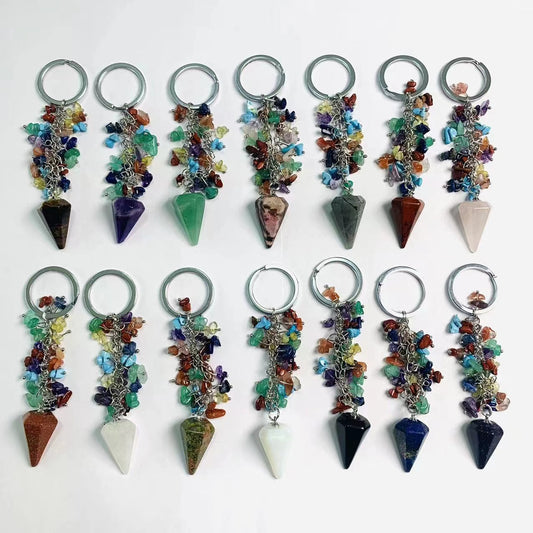 KEY CHAIN/Pendulum/Energy crystal/Gravel