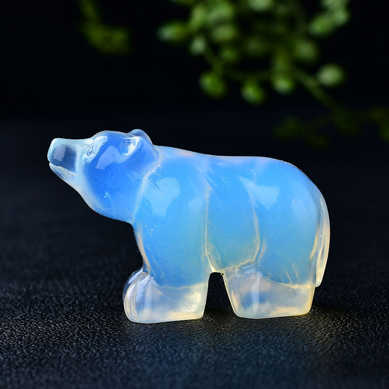 Brown bear/Crystal carving/Energy crystal Free shipping over $200