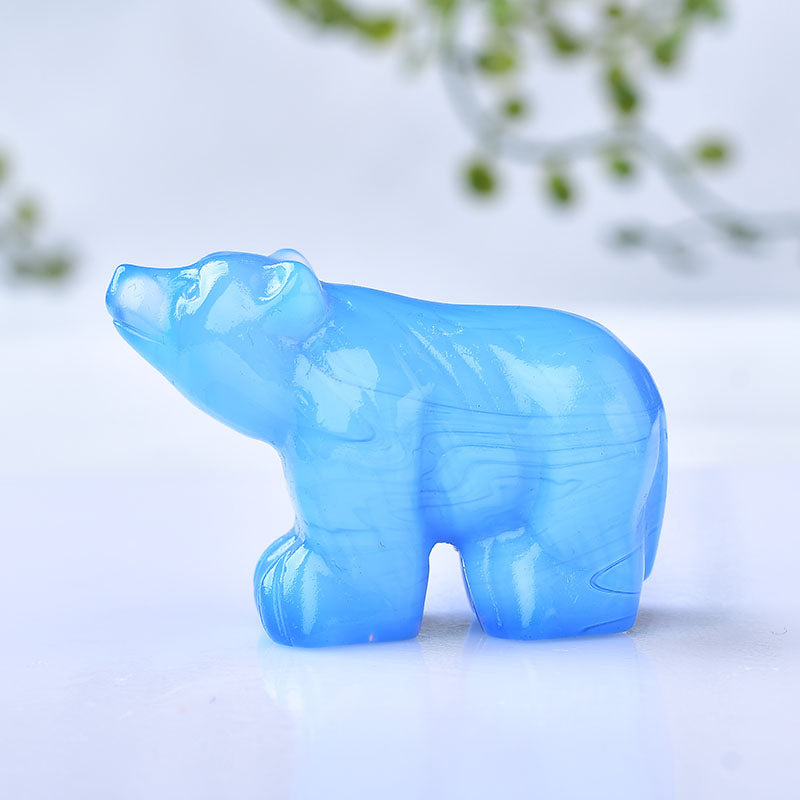 Brown bear/Crystal carving/Energy crystal Free shipping over $200