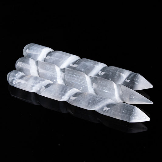 Natural morocco selenite rod/Energy selenite pen/Crystal healing stone