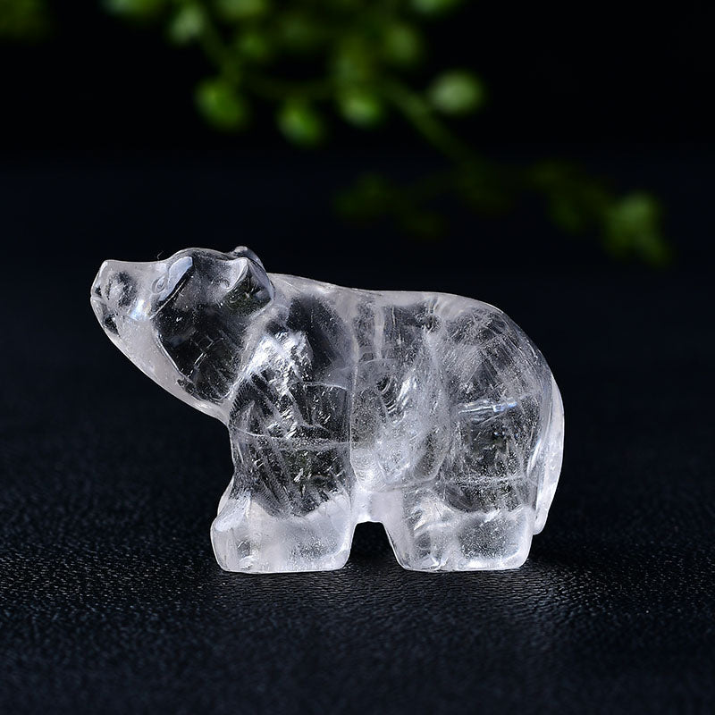 Brown bear/Crystal carving/Energy crystal Free shipping over $200