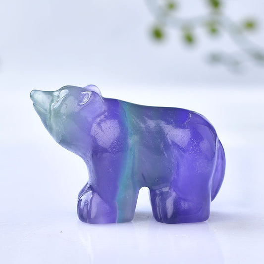 Brown bear/Crystal carving/Energy crystal Free shipping over $200