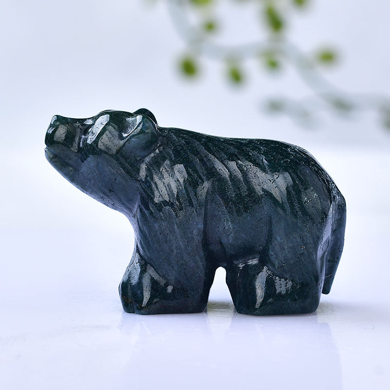 Brown bear/Crystal carving/Energy crystal Free shipping over $200