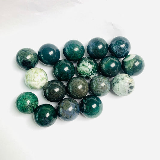 moss agate spheres/Energy crystal crystalhealing