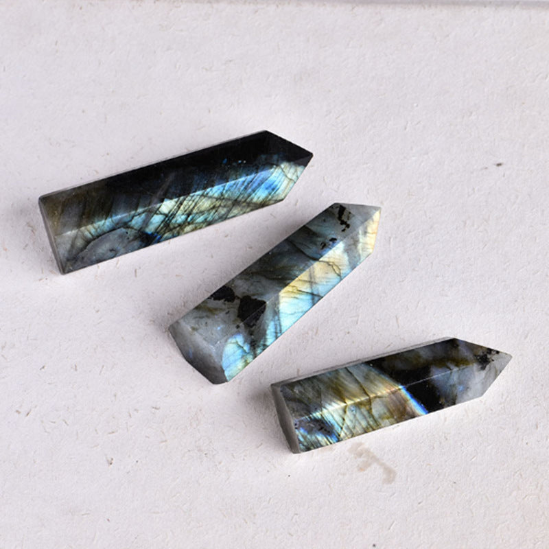 Nature labradorite tower/Crystal point/Crystal healing/Tower hobbies