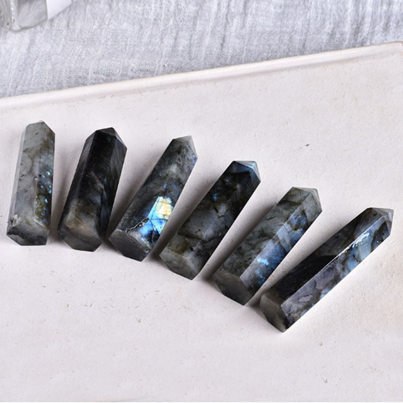 Nature labradorite tower/Crystal point/Crystal healing/Tower hobbies