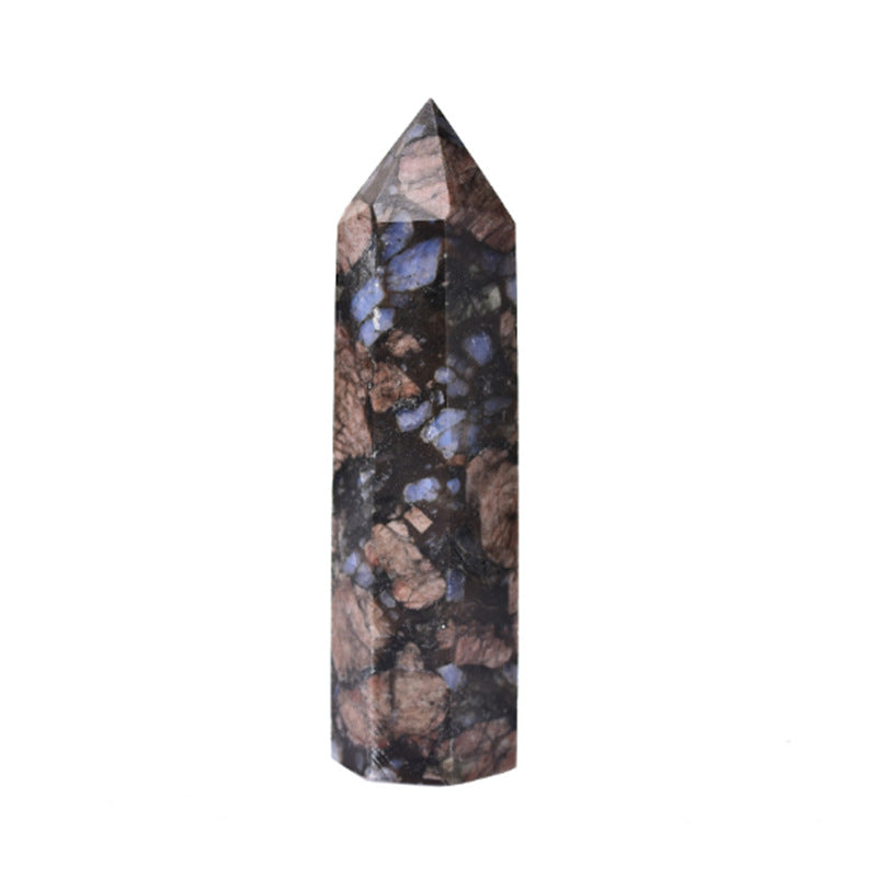 Blue pattern jasper tower/Crystal point/Crystal healing Free shipping over $200