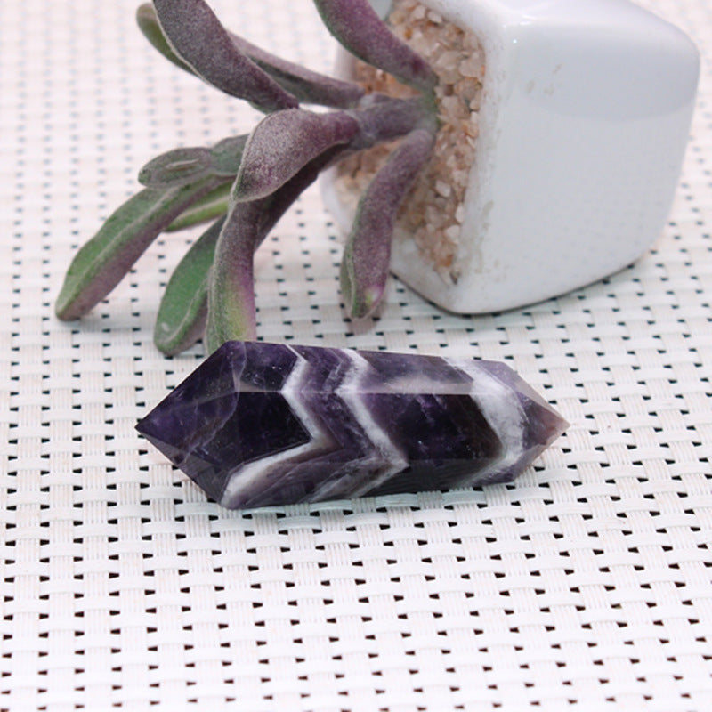 Nature dream amethyst double point tower/Crystal healing/Pendant