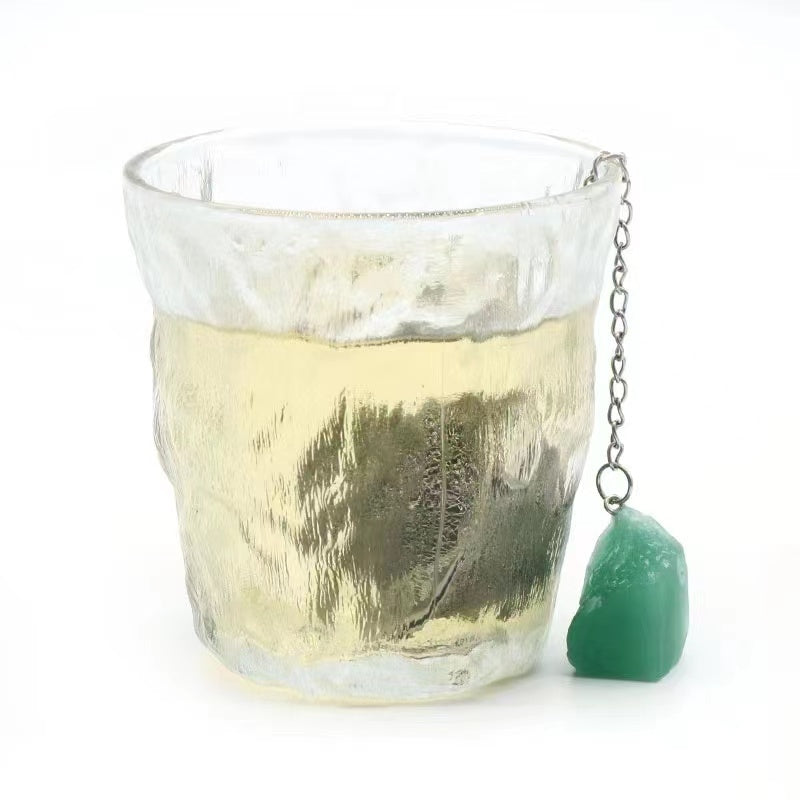 Tea strainer/Crystal tea filter/Raw stone