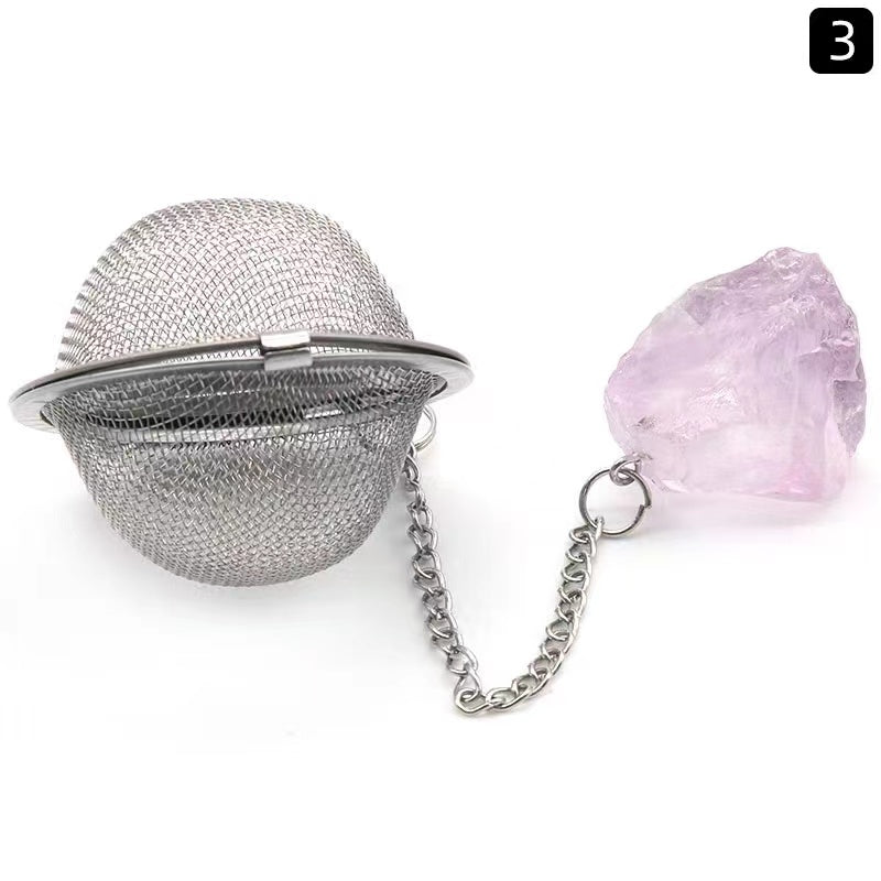 Tea strainer/Crystal tea filter/Raw stone