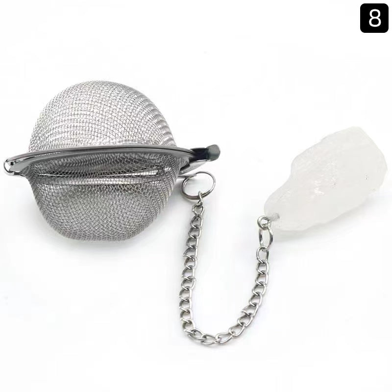 Tea strainer/Crystal tea filter/Raw stone