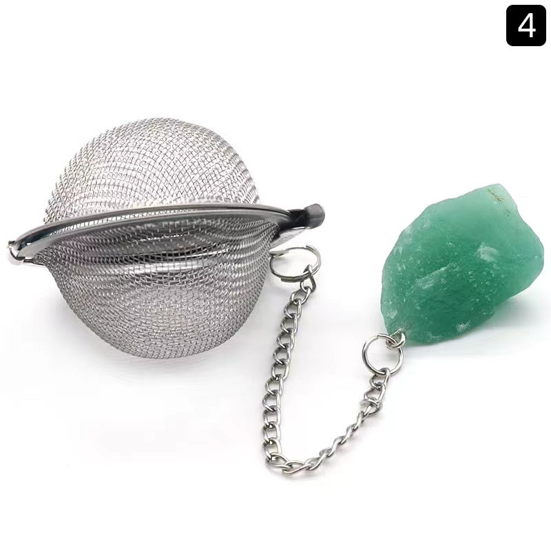 Tea strainer/Crystal tea filter/Raw stone