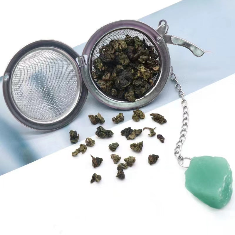 Tea strainer/Crystal tea filter/Raw stone