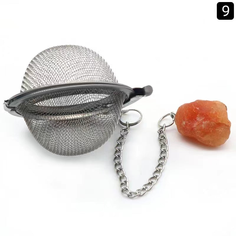 Tea strainer/Crystal tea filter/Raw stone